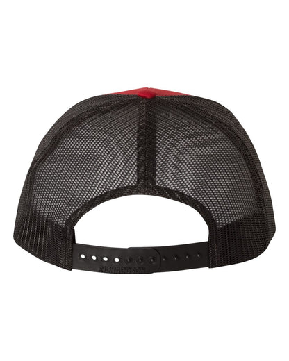 Richardson Snapback Trucker Cap 112 #color_Red/ Black