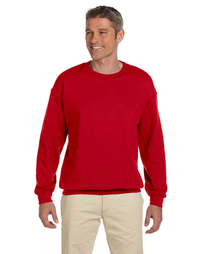 Gildan Adult Heavy Blend™ Fleece Crew G180 #color_CHERRY RED