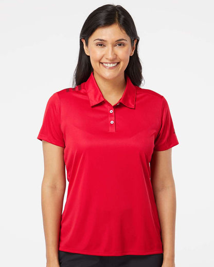 Adidas Women's 3-Stripes Shoulder Polo A325 #colormdl_Collegiate Red/ Black