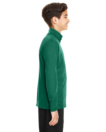 Team 365 Youth Zone Performance Quarter-Zip TT31Y #color_SPORT FOREST