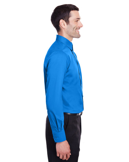 Devon & Jones Men's Crown Collection® Stretch Broadcloth Slim Fit Woven Shirt DG560 #color_FRENCH BLUE
