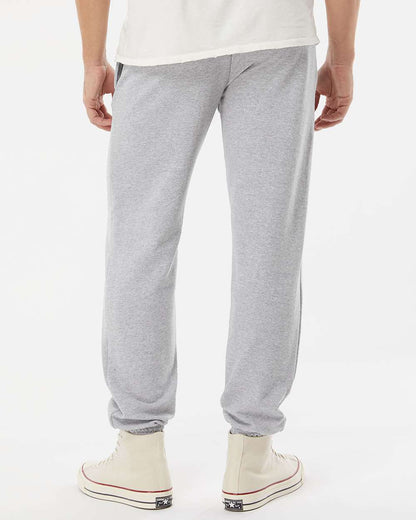 King Fashion Pocketed Sweatpants with Elastic Cuffs KF9012 #colormdl_Athletic Grey