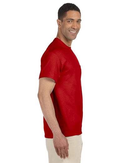 Gildan Adult Ultra Cotton®Pocket T-Shirt G230 #color_RED