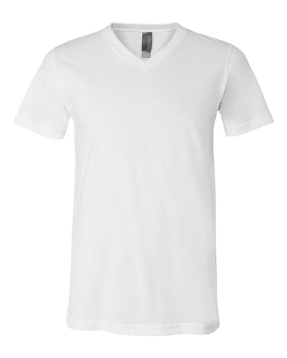 BELLA + CANVAS Jersey V-Neck Tee 3005 #color_White