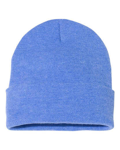 Sportsman 12" Solid Cuffed Beanie SP12 #color_Heather Royal