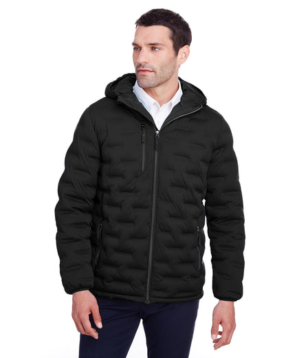 North End Men's Loft Puffer Jacket NE708 #color_BLACK / CARBON