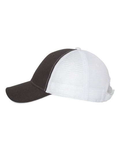 Valucap Sandwich Trucker Cap S102 #color_Charcoal/ White