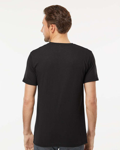 M&O Deluxe Blend V-Neck T-Shirt 3543 #colormdl_Black