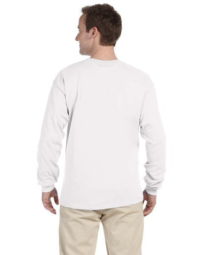 Fruit of the Loom Adult HD Cotton™ Long-Sleeve T-Shirt 4930 #color_WHITE