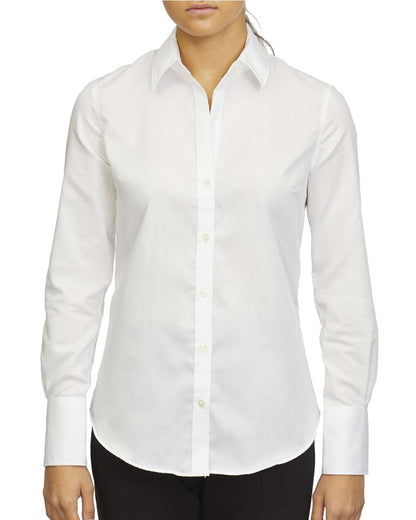 Calvin Klein Women's Non-Iron Dobby Shirt 18CC100 #color_White