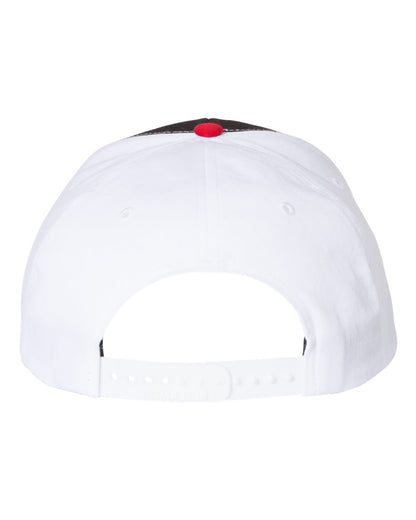 Richardson Twill Back Trucker Cap 312 #color_Black/ White/ Red