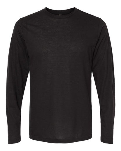 M&O Poly-Blend Long Sleeve T-Shirt 3520 #color_Black