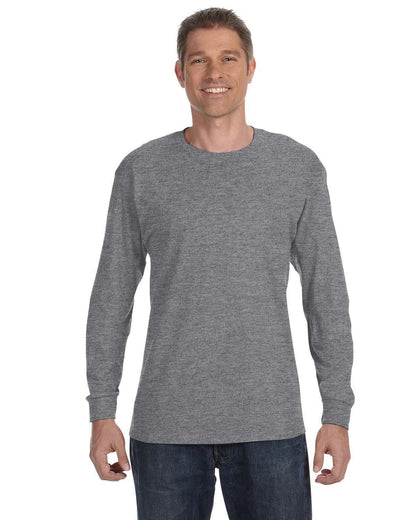 Gildan Adult Heavy Cotton™ Long-Sleeve T-Shirt G540 #color_GRAPHITE HEATHER