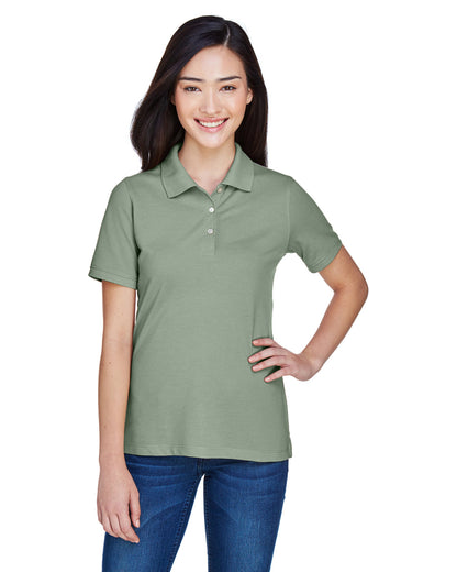 Harriton Ladies' Easy Blend™ Polo M265W #color_DILL