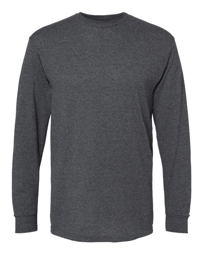 M&O Gold Soft Touch Long Sleeve T-Shirt 4820 #color_Dark Heather