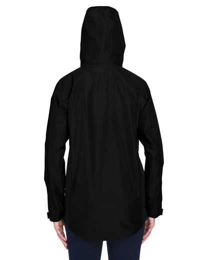 Team 365 Ladies' Dominator Waterproof Jacket TT86W #color_BLACK