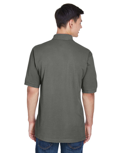 Harriton Men's Easy Blend™ Polo M265 #color_CHARCOAL