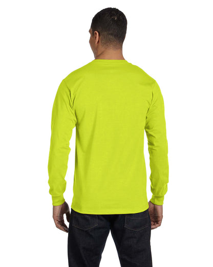 Gildan Adult Long-Sleeve T-Shirt G840 #color_SAFETY GREEN