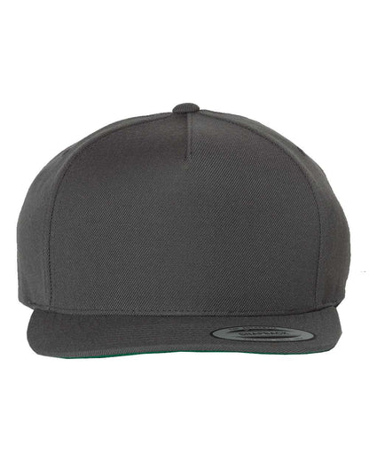 YP Classics Premium Five-Panel Snapback Cap 5089M #color_Dark Grey