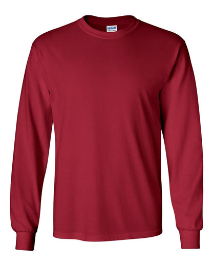 Gildan Ultra Cotton® Long Sleeve T-Shirt 2400 #color_Cardinal Red