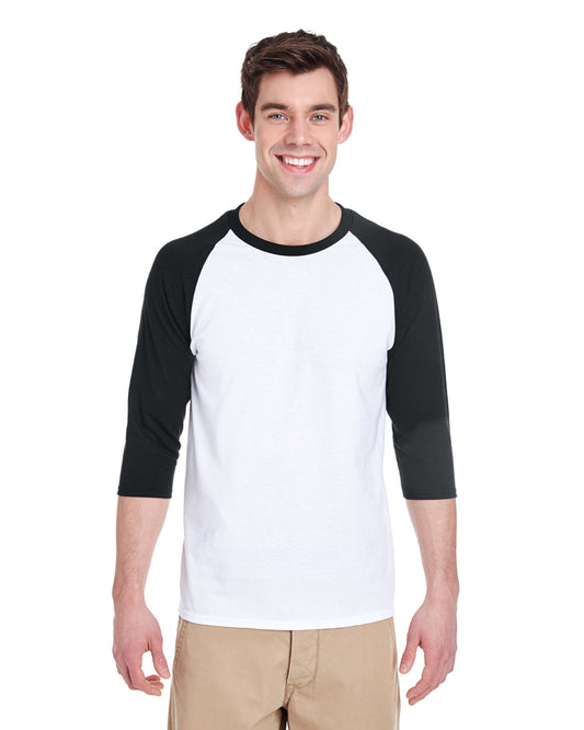 Gildan Adult Heavy Cotton™ Three-Quarter Raglan Sleeve T-Shirt G570