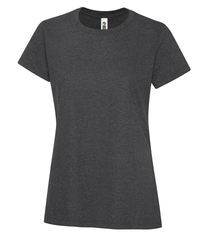 Koi Element RingSpun Cotton Lds T KOI8070L #color_Charcoal Heather