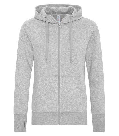 Atc Esactive Core F/Z Hooded Lds'Sweatshirt L2018 #color_Athletic Grey