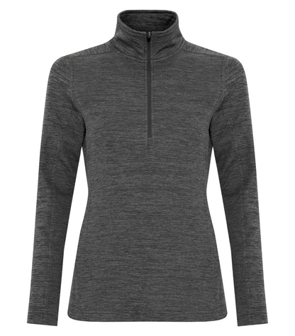 Atc Dynamic Heather 1/2 Zip Lds' L2022 #color_Charcoal Dynamic
