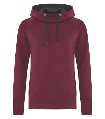 Atc Esactive Vintage Hooded Lds' Sweatshirt L2045 #color_Cardinal Heather