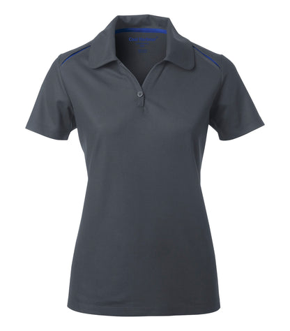 Coal Harbour Snag Resist Co Inset Lds' Polo L4002 #color_Iron Grey/Royal