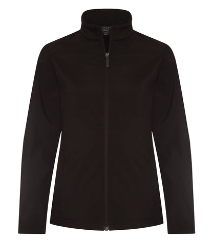 Coal Harbour Essential SoftShell Lds Jacket L7610 #color_Black