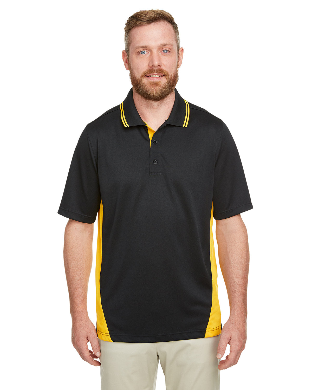 Harriton Men's Flash Snag Protection Plus IL Colorblock Polo M386