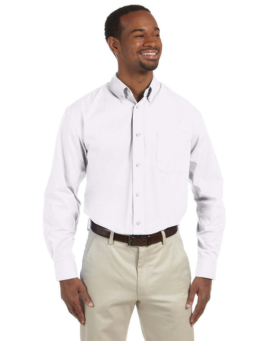 Harriton Men's Tall Essential Poplin M510T