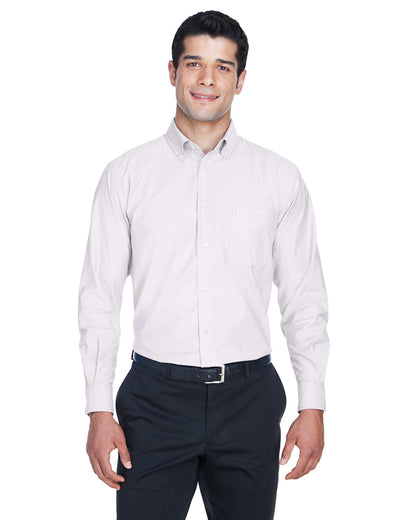 Harriton Men's Long-Sleeve Oxford with Stain-Release M600 Harriton Men&#39;s Long-Sleeve Oxford with Stain-Release M600