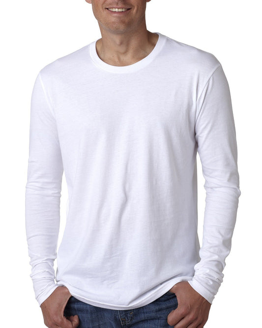 Next Level Apparel Men's Cotton Long-Sleeve Crew N3601