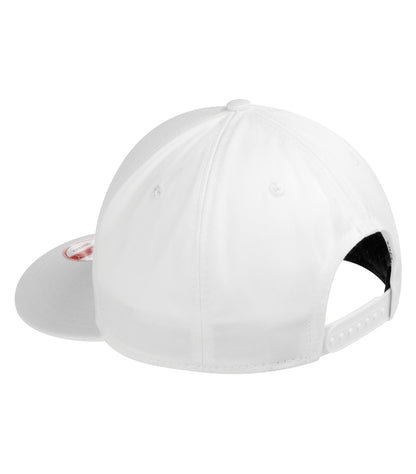 New Era Flat Bill Snapback Cap NE400 #color_White