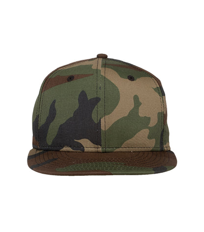 New Era Flat Bill Snapback Cap NE400 #color_Camo