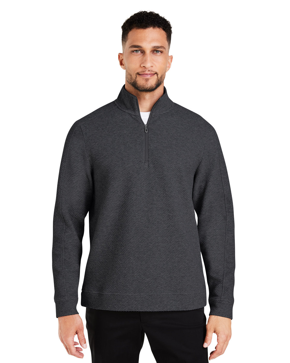 North End Men's Spirit Textured Quarter-Zip NE725