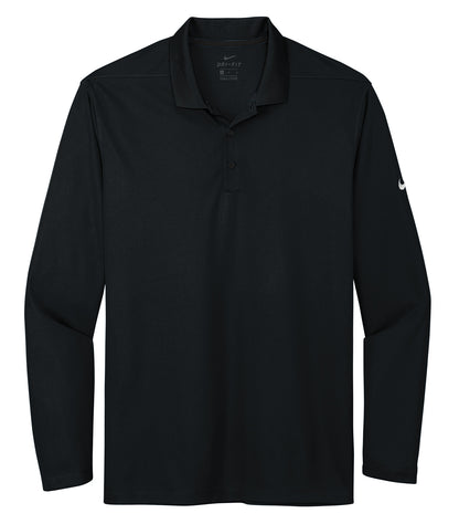 Nike MicroPique 2.0 L/S Polo NKDC2104 #color_Black