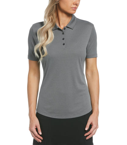 Original Penguin Oxford Ladies Polo OGKBA002 #color_Caviar