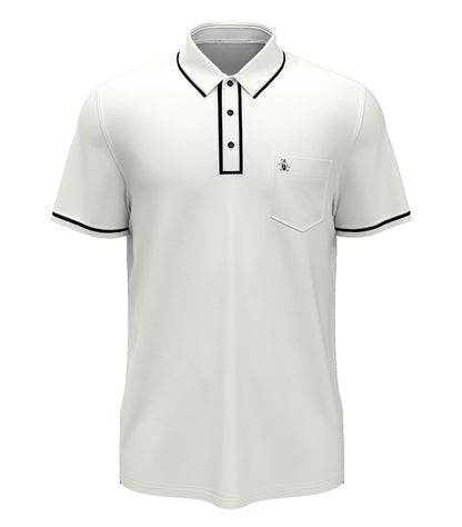 Original Penguin Technical Earl Polo OGKSE002 #color_Bright White
