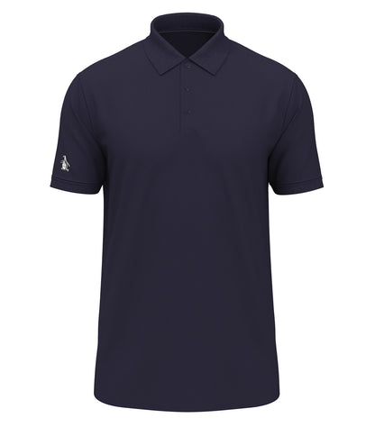 Original Penguin Solid Polo OGM0F4 #color_Black Iris Blue