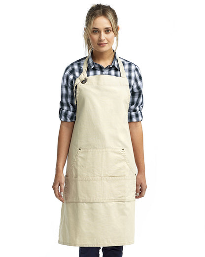 Artisan Collection by Reprime Unisex "Calibre" Heavy Cotton Canvas Pocket Apron RP137 Artisan Collection by Reprime Unisex &quot;Calibre&quot; Heavy Cotton Canvas Pocket Apron RP137