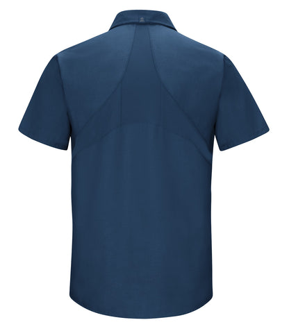 Red Kap S/S Work Shirt with Mimix SX20 #color_Navy