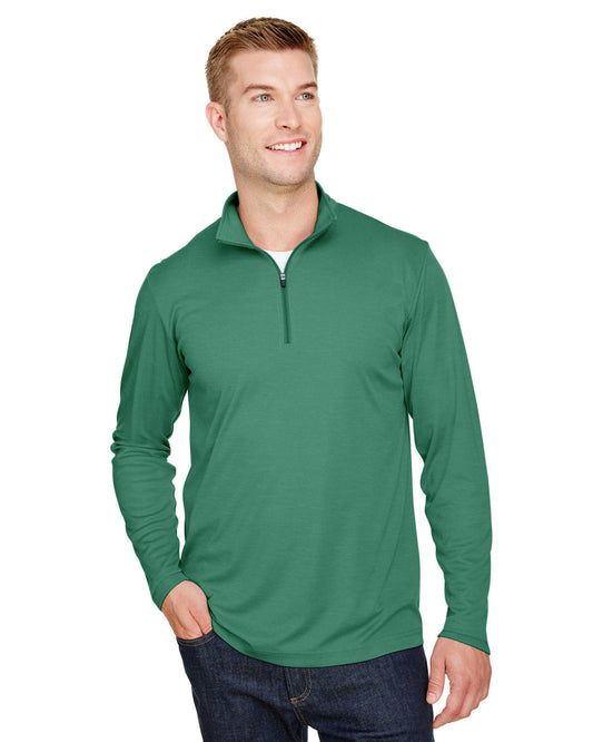 Team 365 Men's Zone Sonic Heather Performance Quarter-Zip TT31H