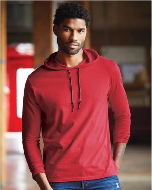 Gildan Softstyle® Lightweight Hooded Long Sleeve T-Shirt 987