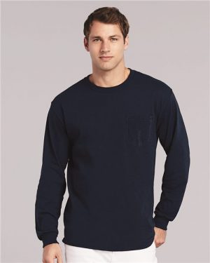 Gildan Ultra Cotton® Long Sleeve Pocket T-Shirt 2410