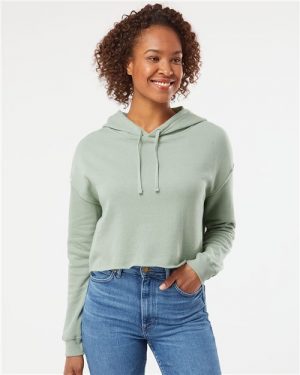 Independent Trading Co. Women’s Lightweight Cropped Hooded Sweatshirt AFX64CRP