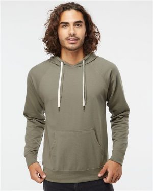 Independent Trading Co. Icon Unisex Lightweight Loopback Terry Hooded Sweatshirt SS1000