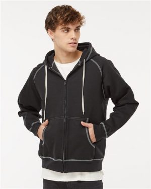 King Fashion Extra Heavy Full-Zip Hooded Sweatshirt KP8017